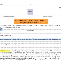 Skierowanie na badania lekarskie dla osoby zatrudnionej/podejmującej pracę. Brak skierowania na badania medycyny pracy grozi karami.