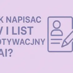 Jak wykorzystać ChatGPT do napisania idealnego CV i listu motywacyjnego? Grafika przedstawia ikonę dokumentu z ołówkiem, symbolizującą tworzenie profesjonalnych dokumentów aplikacyjnych.