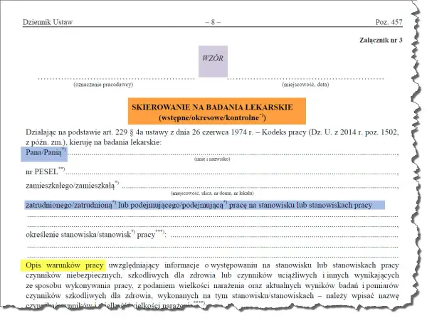 Brak skierowania na badania medycyny pracy - Co grozi pracodawcy?